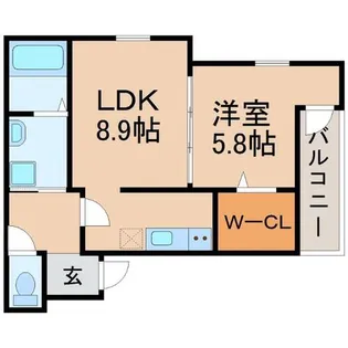 兵庫県尼崎市杭瀬北新町4丁目【アパート】の間取り