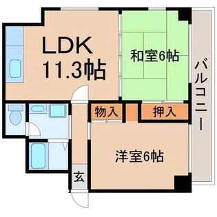 兵庫県尼崎市浜田町5丁目【マンション】の間取り