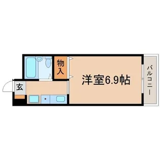 兵庫県西宮市東鳴尾町1丁目【マンション】の間取り