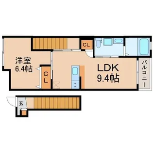 兵庫県尼崎市食満7丁目【アパート】の間取り