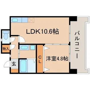 兵庫県尼崎市南武庫之荘6丁目【マンション】の間取り