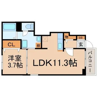 兵庫県尼崎市椎堂1丁目【アパート】の間取り