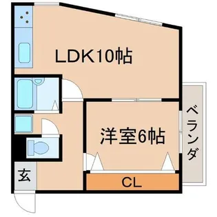 兵庫県尼崎市武庫之荘1丁目【マンション】の間取り