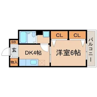 兵庫県尼崎市杭瀬南新町4丁目【マンション】の間取り