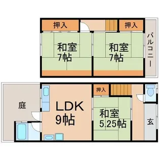 兵庫県尼崎市大島2丁目【アパート】の間取り