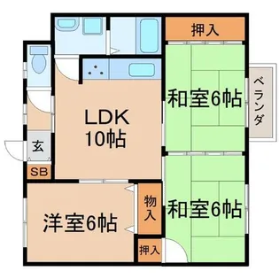 兵庫県西宮市甲子園口5丁目【アパート】の間取り