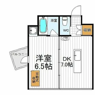 デザイナーズWANARI【405号室】の間取り