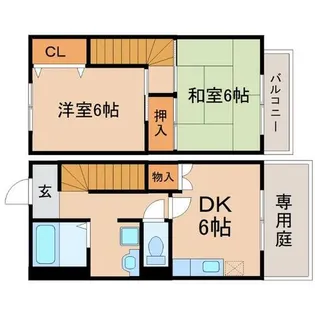 兵庫県尼崎市稲葉荘4丁目【アパート】の間取り