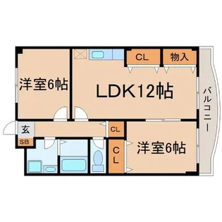 兵庫県尼崎市常吉2丁目【マンション】の間取り