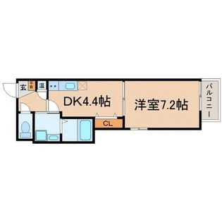 兵庫県尼崎市武庫川町4丁目【アパート】の間取り