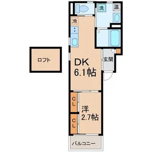 兵庫県尼崎市武庫川町2丁目【アパート】の間取り