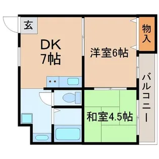 兵庫県尼崎市上坂部2丁目【マンション】の間取り