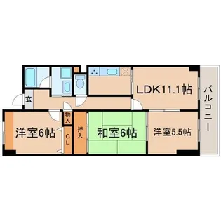 兵庫県尼崎市食満7丁目【マンション】の間取り