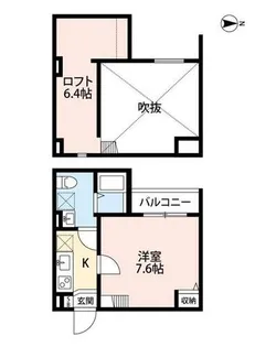 兵庫県尼崎市大西町1丁目【アパート】の間取り