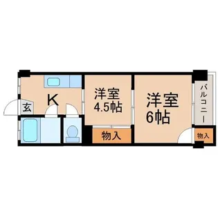 向川原土井マンション【2階】の間取り