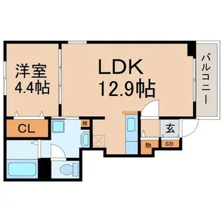 兵庫県尼崎市武庫之荘西2丁目【アパート】の間取り