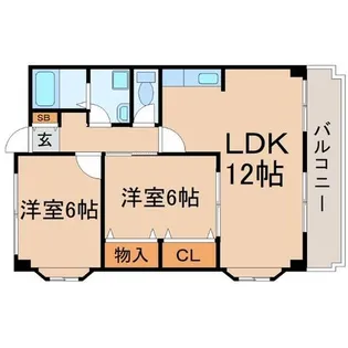 兵庫県尼崎市常吉2丁目【マンション】の間取り