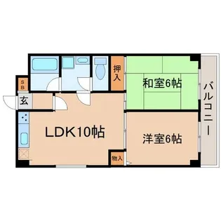 兵庫県尼崎市南武庫之荘3丁目【マンション】の間取り