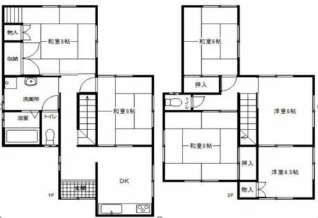 福岡県北九州市門司区奥田5丁目【一戸建】の間取り