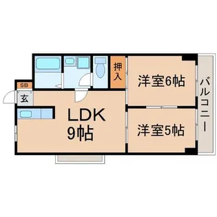 兵庫県尼崎市南武庫之荘5丁目【マンション】の間取り