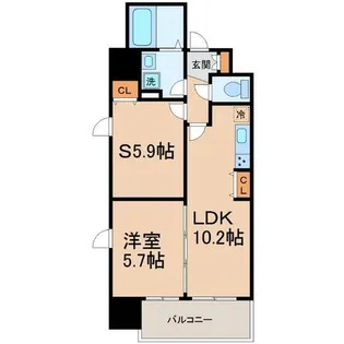 兵庫県尼崎市昭和通4丁目【マンション】の間取り