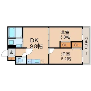兵庫県尼崎市杭瀬本町2丁目【アパート】の間取り