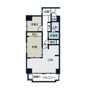 アーバンハイツNAKAI【8階】の間取り