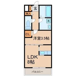 兵庫県尼崎市杭瀬北新町4丁目【アパート】の間取り