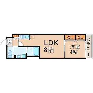 大阪府大阪市西淀川区御幣島6丁目【アパート】の間取り