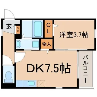 兵庫県尼崎市水堂町3丁目【アパート】の間取り