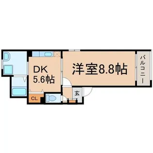 モデルノ リヴァー【3階】の間取り