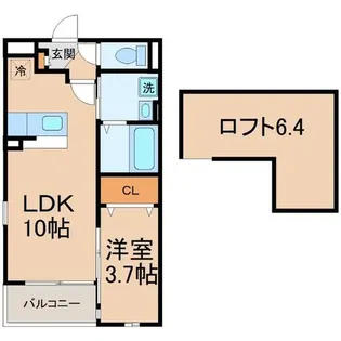 兵庫県尼崎市南塚口町2丁目【アパート】の間取り
