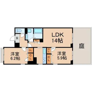 兵庫県尼崎市水堂町1丁目【アパート】の間取り