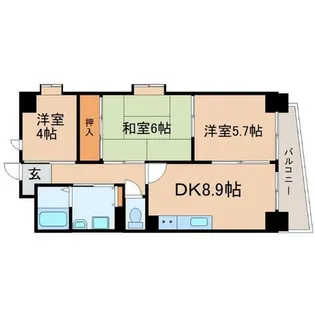 兵庫県尼崎市建家町【マンション】の間取り