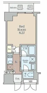 クレストコート堂島【4階】の間取り