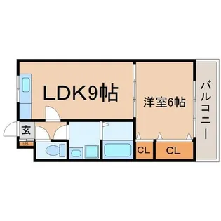 ラ・シャンテ武庫之荘【1階】の間取り