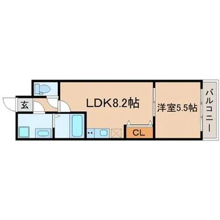 兵庫県尼崎市建家町【アパート】の間取り