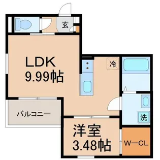 兵庫県西宮市青木町【アパート】の間取り