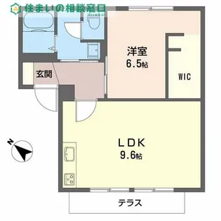 愛知県西尾市丁田町中ノ切【アパート】の間取り