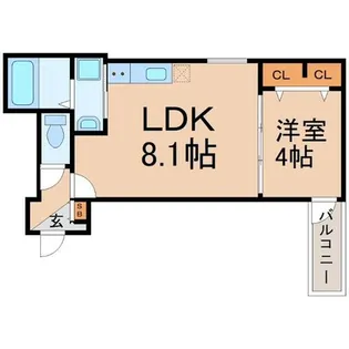 兵庫県尼崎市北大物町【アパート】の間取り