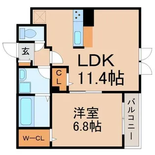 兵庫県尼崎市東難波町4丁目【アパート】の間取り