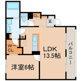 兵庫県尼崎市富松町1丁目【アパート】の間取り