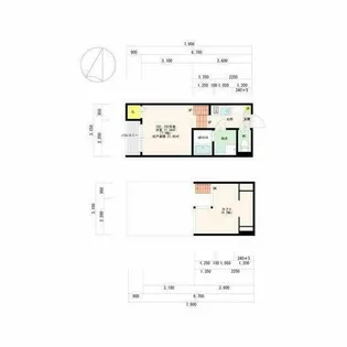 アメティスタ福大前【1階】の間取り