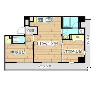 大阪府堺市堺区中之町東3丁【マンション】の間取り