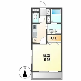 コリーヌ田面【2階】の間取り