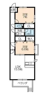 エスポワール【1階】の間取り