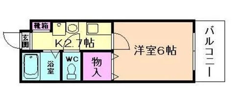 大阪府豊中市箕輪2丁目【アパート】の間取り
