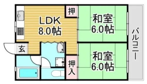 福岡県春日市天神山3丁目【マンション】の間取り