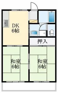 大阪府堺市東区大美野【マンション】の間取り
