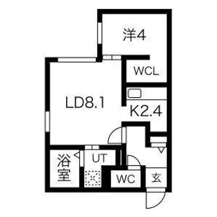 ブルーイング西町北【2階】の間取り
